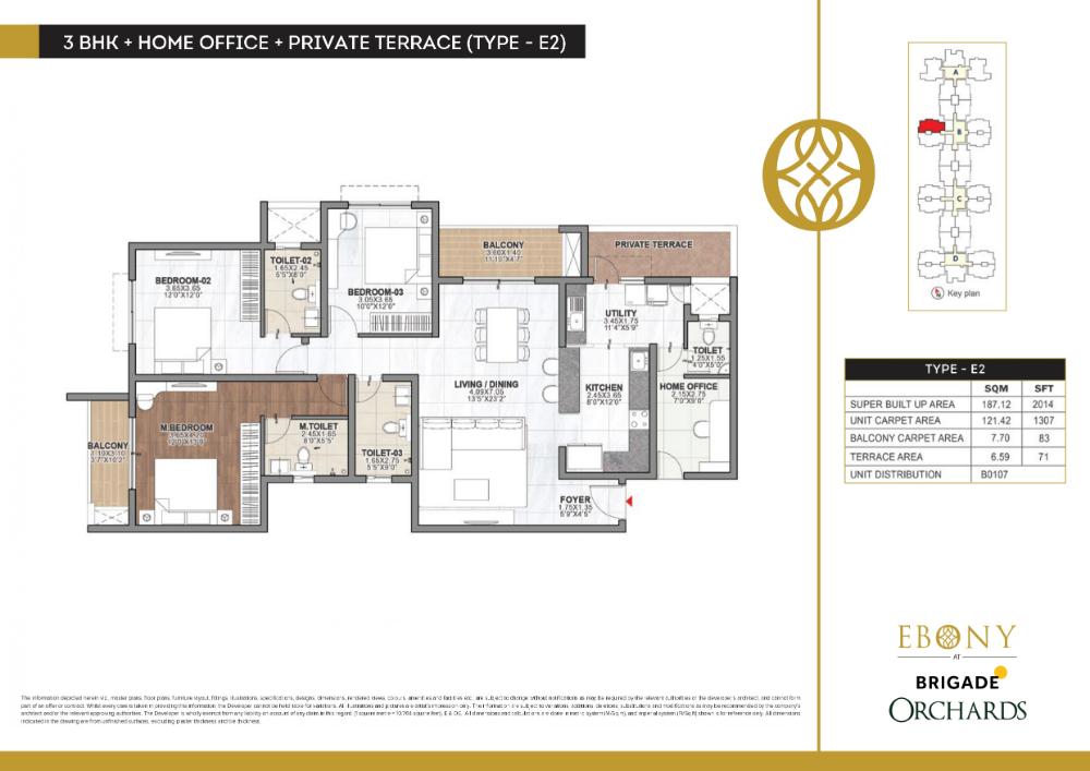 3 BHK Floor Plan