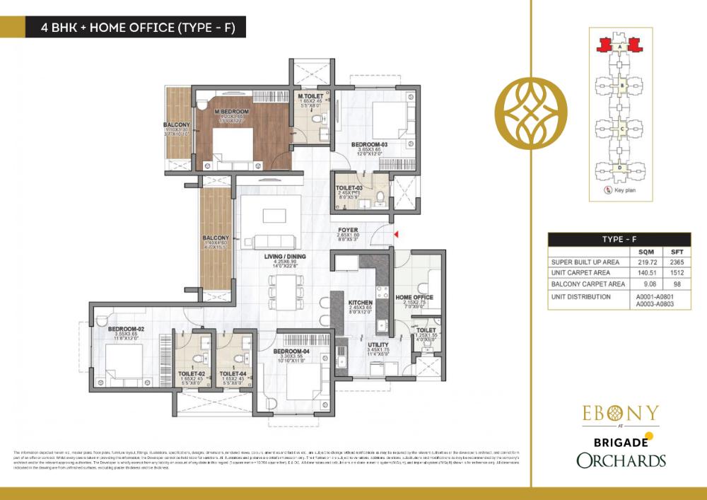 4 BHK Floor Plan