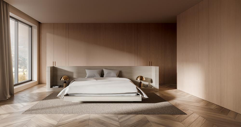 Bedroom of Brigade Orchards Bangalore