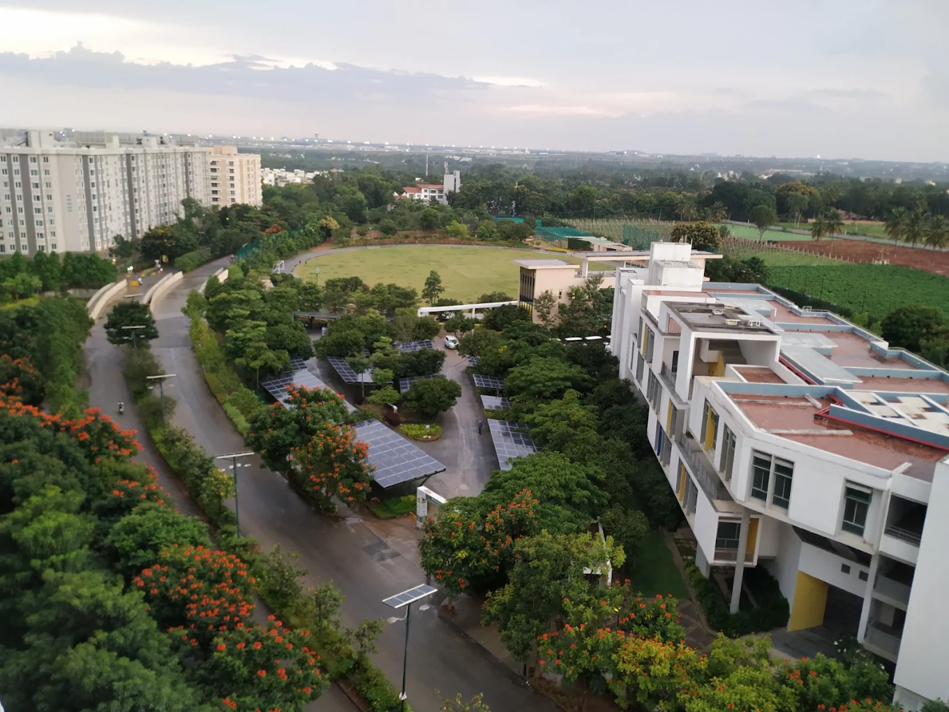 Arial view of Brigade Orchards Bangalore